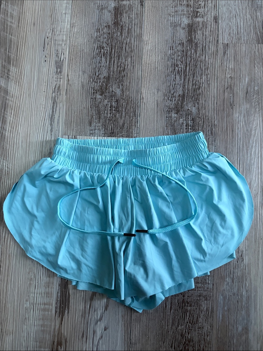 Girls Sky Blue Butterfly Shorts Size S